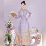 Yingyulanyi Original 【Goddess】Ming Dynasty Style Horse Face Skirt Printed Thin Modified Commuter Spring/Summer Set for Everyday Wear