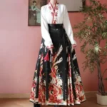 Moshengge Original Hanfu Women's Phoenix Arrival Dress Ming Dynasty Style Horse Face Skirt Set New Autumn and Winter Toasting Dress New Chinese Style - Image 4