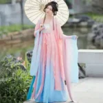 Plus-size Hanfu for 200-pound women, full set for plus-size women up to 300-pound women, original embroidery for chubby girls.