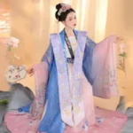 Chang Yunxi - Qing Ping Yue Song Dynasty Style Xiapei Hanfu Women's Authentic Original Open-Front Long Gown and Waist-Length Ruqun Chinese Style Summer - Image 3