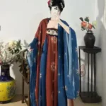 Plus-size Hanfu, suitable for 200-pound plus-size women, embroidered Tang Dynasty style, high-waisted ruqun, super fairy-like, slimming, new spring/summer style. - Image 3