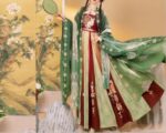 Plus-size Hanfu for women weighing up to 200 pounds, autumn and winter Chinese style embroidered and printed ancient costume Tang Dynasty style hezi skirt, super fairy-like and slimming. - Image 3