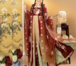 Plus-size Hanfu for women weighing up to 200 pounds, autumn and winter Chinese style embroidered and printed ancient costume Tang Dynasty style hezi skirt, super fairy-like and slimming. - Image 2