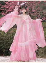 Yi Hanxi Original Hanfu for Women: Tang Dynasty Style High-Cut Ruqun with Wide Sleeves - Fresh and Suitable for Spring and Summer - Image 7