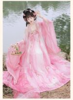 Yi Hanxi Original Hanfu for Women: Tang Dynasty Style High-Cut Ruqun with Wide Sleeves - Fresh and Suitable for Spring and Summer - Image 5
