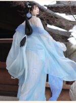 Yi Hanxi Original Hanfu for Women: Tang Dynasty Style High-Cut Ruqun with Wide Sleeves - Fresh and Suitable for Spring and Summer - Image 4