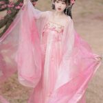 Yi Hanxi Original Hanfu for Women: Tang Dynasty Style High-Cut Ruqun with Wide Sleeves - Fresh and Suitable for Spring and Summer