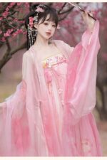 Yi Hanxi Original Hanfu for Women: Tang Dynasty Style High-Cut Ruqun with Wide Sleeves - Fresh and Suitable for Spring and Summer - Image 2