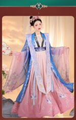 Chang Yunxi - Qing Ping Yue Song Dynasty Style Xiapei Hanfu Women's Authentic Original Open-Front Long Gown and Waist-Length Ruqun Chinese Style Summer - Image 7