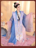 Chang Yunxi - Qing Ping Yue Song Dynasty Style Xiapei Hanfu Women's Authentic Original Open-Front Long Gown and Waist-Length Ruqun Chinese Style Summer - Image 8