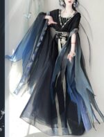 Fengxi Pavilion Original Hanfu [Mo Li] Women's Wei Jin Northern and Southern Dynasties Super Fairy Broken Sleeve Embroidered Waist-Length Spring and Summer Best Friend Outfit - Image 7