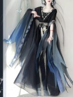 Fengxi Pavilion Original Hanfu [Mo Li] Women's Wei Jin Northern and Southern Dynasties Super Fairy Broken Sleeve Embroidered Waist-Length Spring and Summer Best Friend Outfit - Image 6