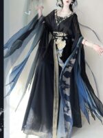 Fengxi Pavilion Original Hanfu [Mo Li] Women's Wei Jin Northern and Southern Dynasties Super Fairy Broken Sleeve Embroidered Waist-Length Spring and Summer Best Friend Outfit - Image 4