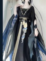 Fengxi Pavilion Original Hanfu [Mo Li] Women's Wei Jin Northern and Southern Dynasties Super Fairy Broken Sleeve Embroidered Waist-Length Spring and Summer Best Friend Outfit - Image 2