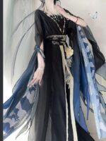 Fengxi Pavilion Original Hanfu [Mo Li] Women's Wei Jin Northern and Southern Dynasties Super Fairy Broken Sleeve Embroidered Waist-Length Spring and Summer Best Friend Outfit - Image 3