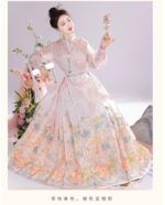 Yingyulanyi Original 【Goddess】Ming Dynasty Style Horse Face Skirt Printed Thin Modified Commuter Spring/Summer Set for Everyday Wear - Image 7