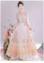 Yingyulanyi Original 【Goddess】Ming Dynasty Style Horse Face Skirt Printed Thin Modified Commuter Spring/Summer Set for Everyday Wear - Image 6