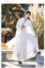 Original Hanfu Men's Clothing Chinese Style Ancient Costume Martial Arts Fantasy Dark Cool Hanfu Cross-collar Robe Film and Television Cosplay Costume - Image 4