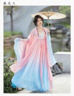 Plus-size Hanfu for 200-pound women, full set for plus-size women up to 300-pound women, original embroidery for chubby girls. - Image 6
