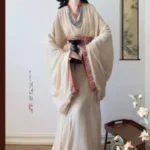 Hanfu Warring States Period Robe Restoration Style, Cross-Collar Straight Hem, Double-Layer, Large Quantity, Adult Complete Set, Everyday Wear, Super Ethereal, Train - Image 2