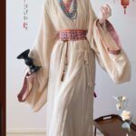 Hanfu Warring States Period Robe Restoration Style, Cross-Collar Straight Hem, Double-Layer, Large Quantity, Adult Complete Set, Everyday Wear, Super Ethereal, Train